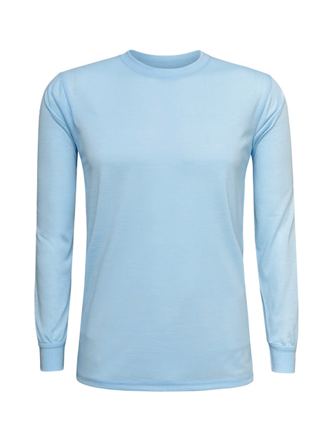 Custom Orange White-Light Blue Sublimation Long Sleeve Fade