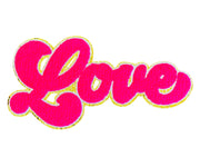 ILTEX Apparel Chenille Patches CP1007 - Pink Love Chenille Patch