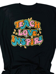 ILTEX Apparel Chenille Patches CP1055 - 'Teach Love Inspire' Chenille Patch