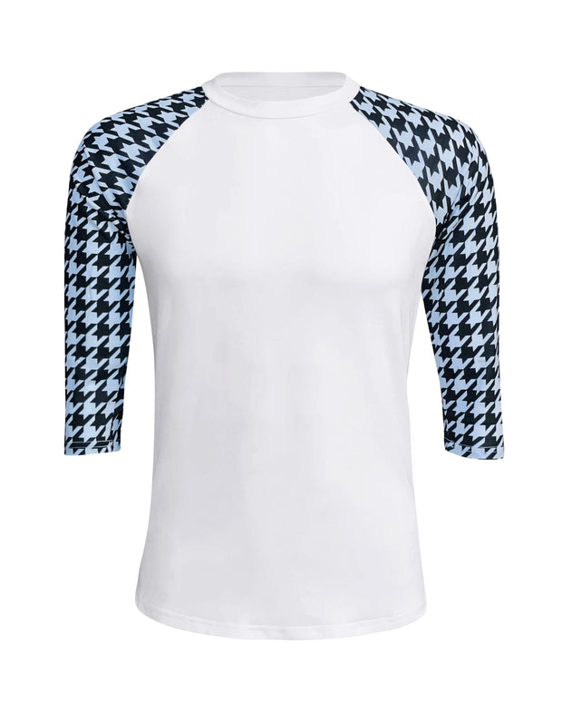 ILTEX Apparel Adult Clothing Houndstooth White Polyester Top