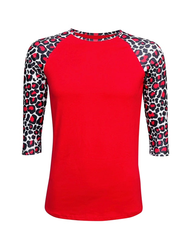 ILTEX Apparel Cheetah Red Black White Top