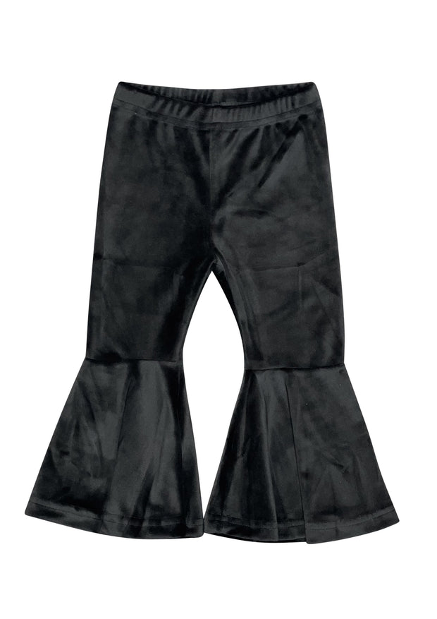 ILTEX Apparel Kids Clothing Black / X-Small (18-24 Months) Velvet Bell Bottom Pants