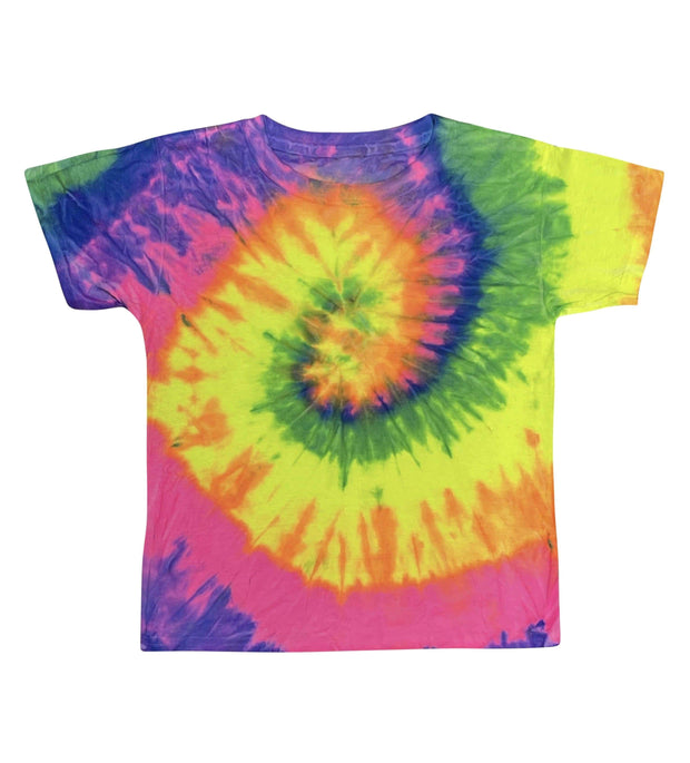 ILTEX Apparel Kids Clothing Tie Dye Neon Rainbow T-Shirt - Youth