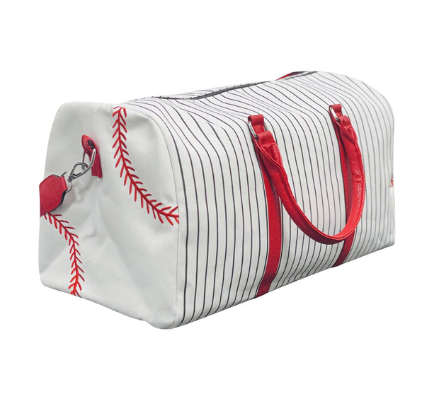 ILTEX Apparel Tote Bag Baseball White Red Duffel Bag