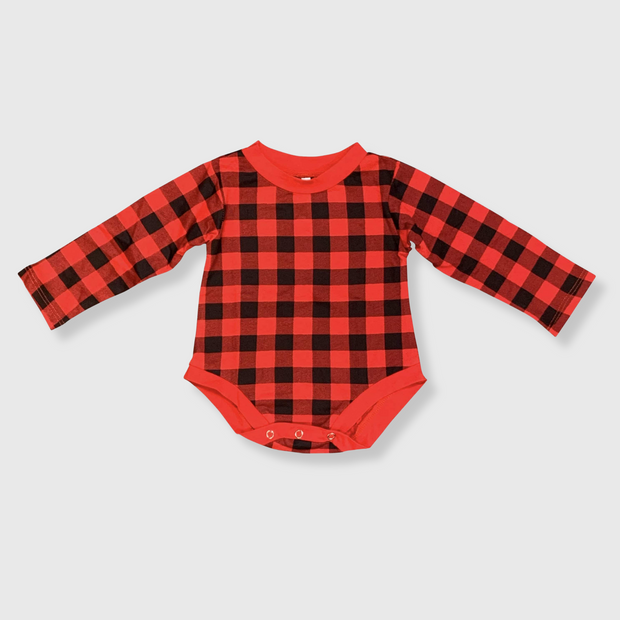 Plaid Red Toddler Onesie