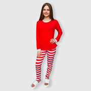 Christmas Red White Family Pajama Set (Kids & Adult)