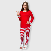 Christmas Red White Family Pajama Set (Kids & Adult)