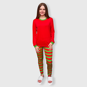 Christmas Red Green Family Pajama Set (Kids & Adult)