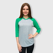 Baseball Polyester Raglan Tee - Gray Body