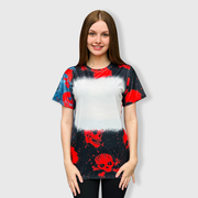 Halloween Skulls Blank Faux Bleached Top - HAW203