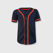 Baseball Button Down Jersey Kids