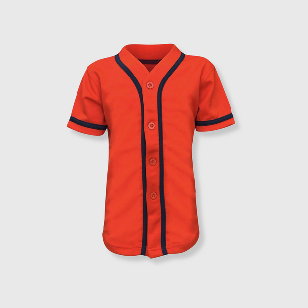 Baseball Button Down Jersey Kids