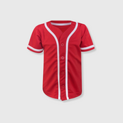 Baseball Button Down Jersey Kids