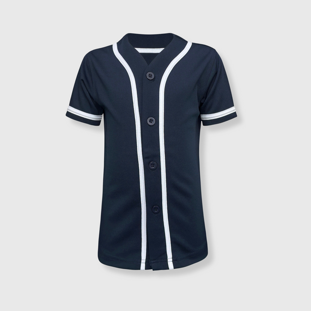 Baseball Button Down Jersey Kids