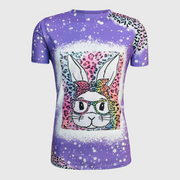 Easter Bunny Purple Cheetah Top