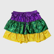 Mardi Gras Metallic Shorts