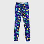 Mardi Gras Mask Purple Leggings