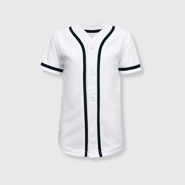 Baseball Button Down Jersey Kids