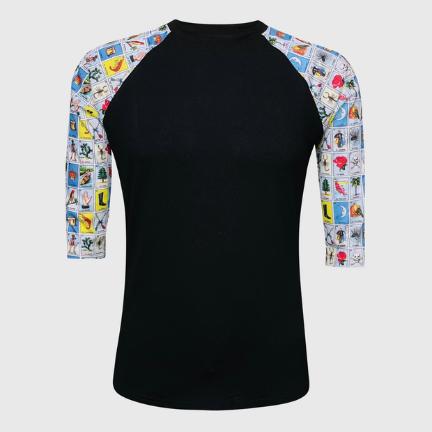 Loteria Mexican Black Polyester Top