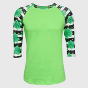 St. Patrick's Striped Clover Green Top