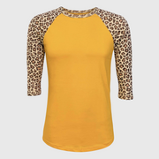 Cheetah Animal Print Gold Top