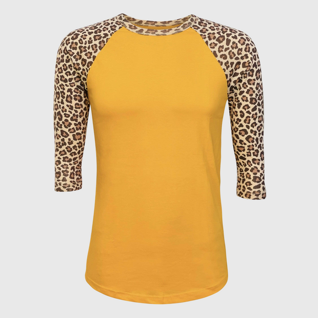 Cheetah Animal Print Gold Top