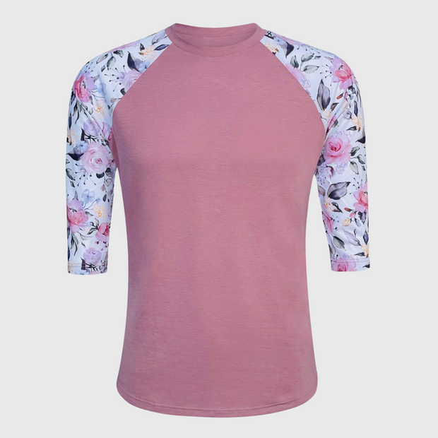 Floral Dusty Pink Polyester Top