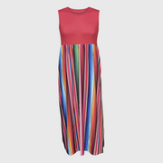 Serape Red Maxi Dress Women