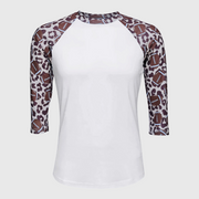 Football Cheetah White Polyester Top