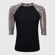 Snake Print Black Polyester Top