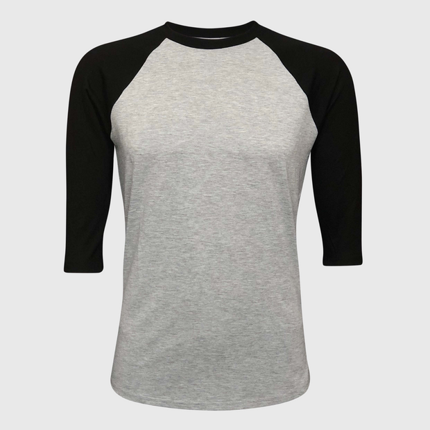 Baseball Polyester Raglan Tee - Gray Body