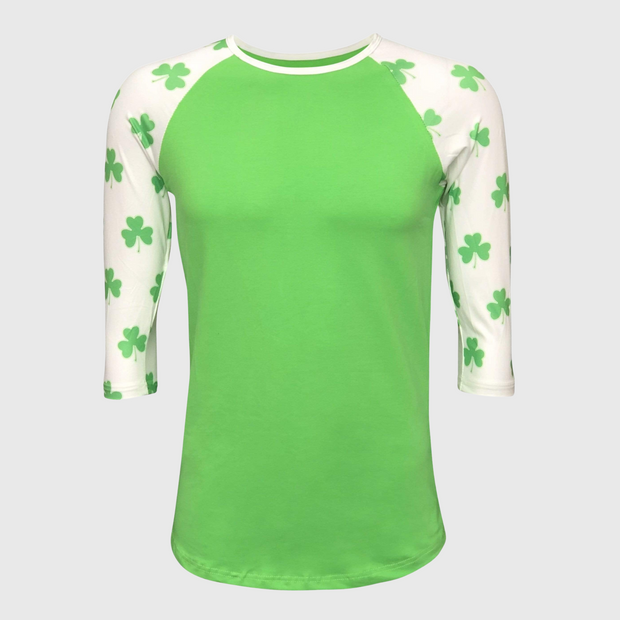 St. Patricks Green Shamrock Top