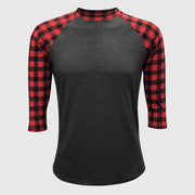 Buffalo Plaid Charcoal Red Adult