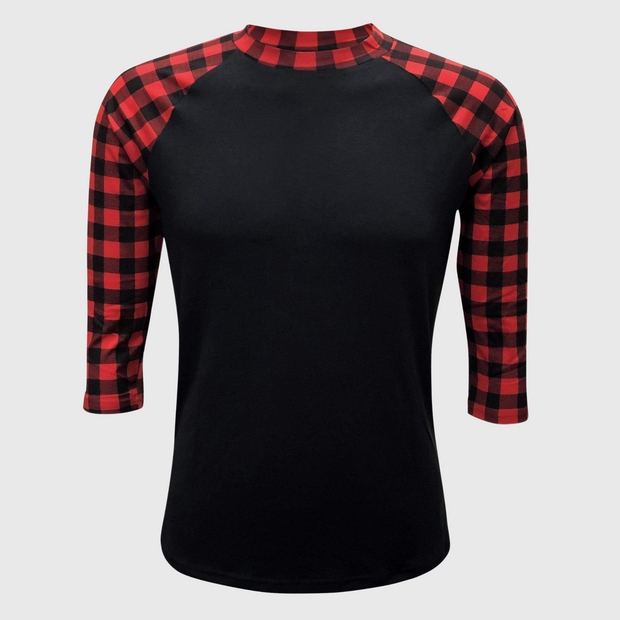 Buffalo Plaid Black Red Top Adult