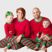 Christmas Red Green Family Pajama Set (Kids & Adult)