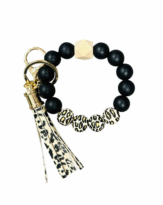 ILTEX Apparel Accessory Bracelet/Keychain - Cheetah Black