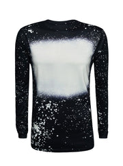 ILTEX Apparel Adult Clothing Black / Small FAUX Bleached Long Sleeve Tee