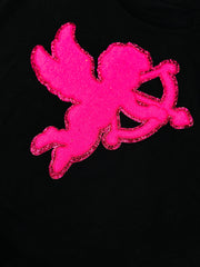 ILTEX Apparel Chenille Patches CP1011 - Pink Cupid Chenille Patch