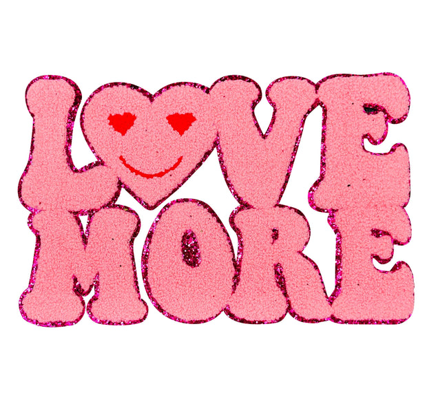 ILTEX Apparel Chenille Patches CP1013 - 'Love More' Chenille Patch