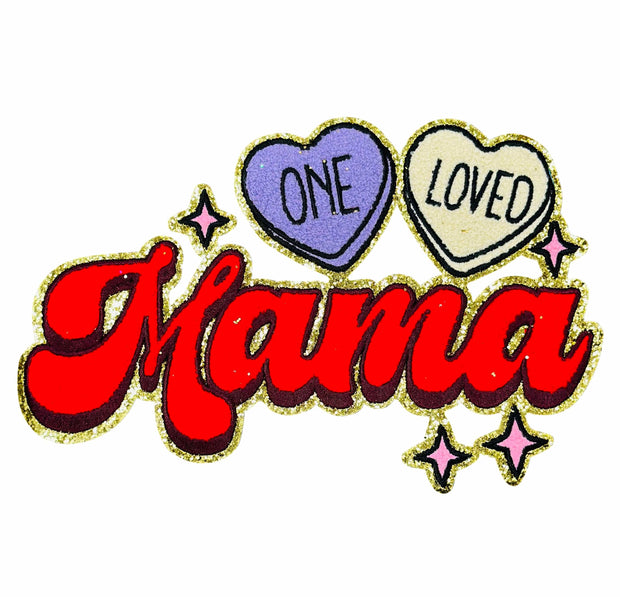 ILTEX Apparel Chenille Patches CP1014 - 'One Loved Mama' Chenille Patch