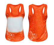 ILTEX Apparel Kids Clothing Bright Orange / 2T Faux Bleached Tank Top - Kids