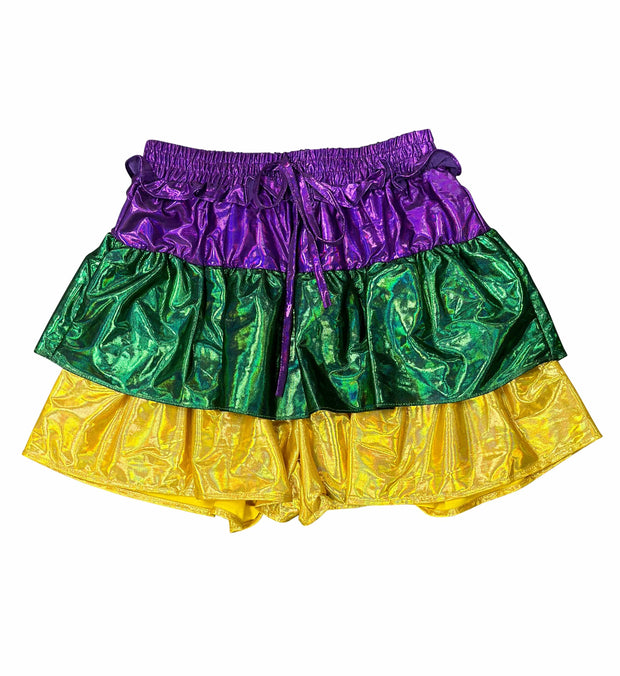 ILTEX Apparel Mardi Gras Glittery Shorts
