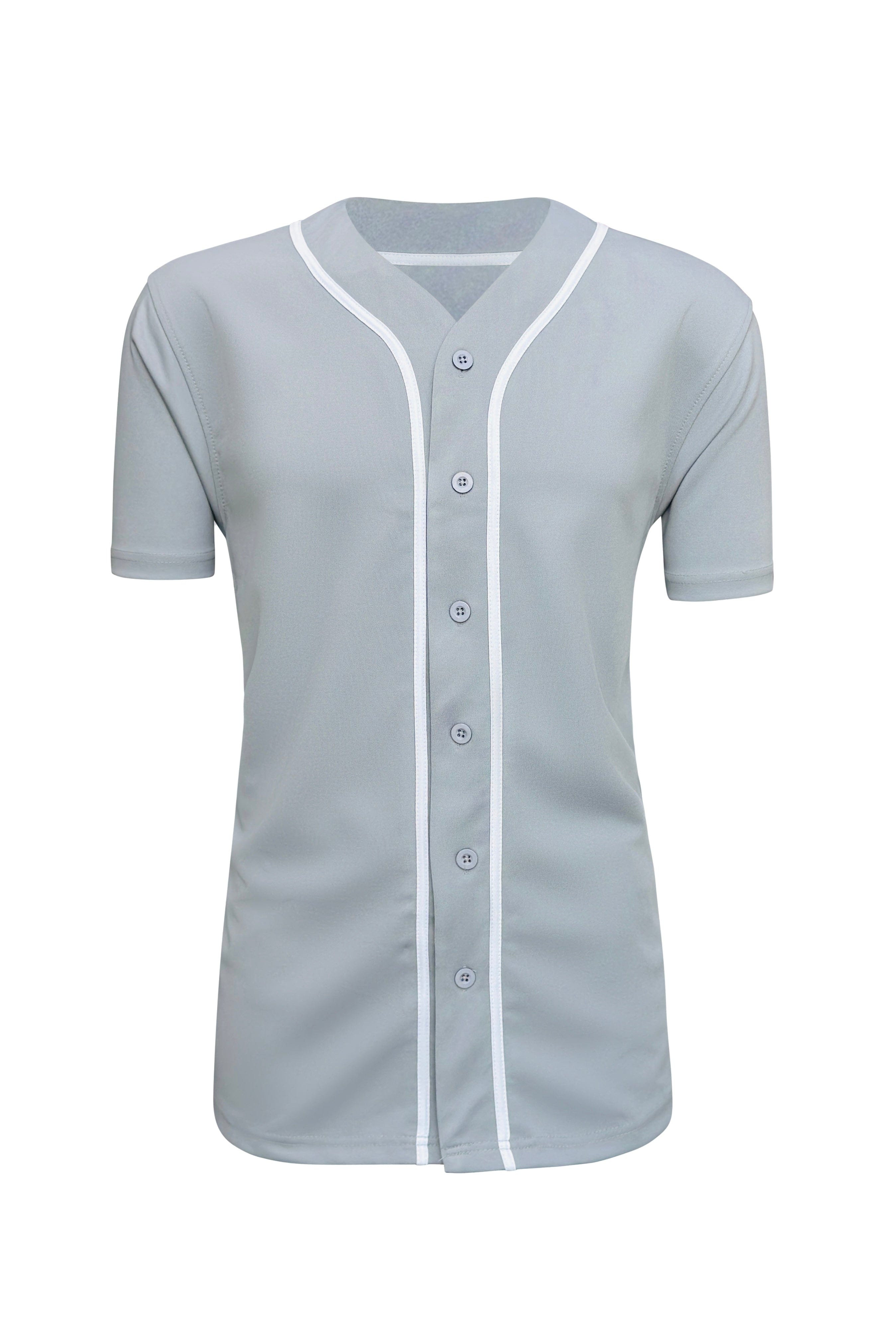 Wholesale White Black-Piping Sublimation Unisex Baseball Jersey (8