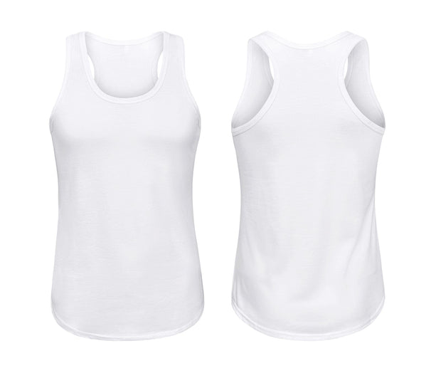 ILTEX Apparel Tank tops Sublimation Racerback White Polyester Tank Top - Adult & Kids