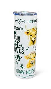 ILTEX Apparel Tumblers TB1003 - 'Just a Girl Who Loves Cows' Tumbler