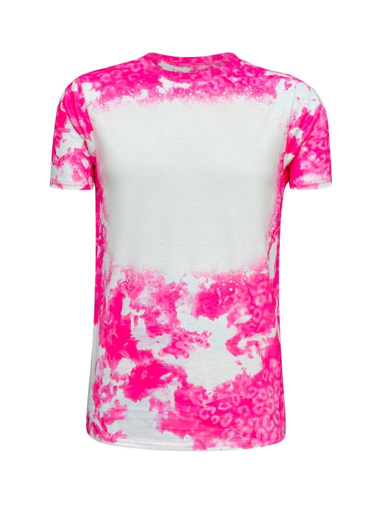 Ladies Short Sleeve T-Shirt Sublimation Blank! White/Pink/Grey White / 3XL