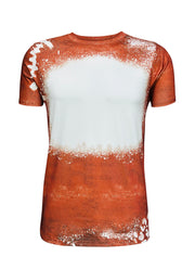 ILTEX Apparel Women's Clothing Football Brown Blank Faux Bleached Top