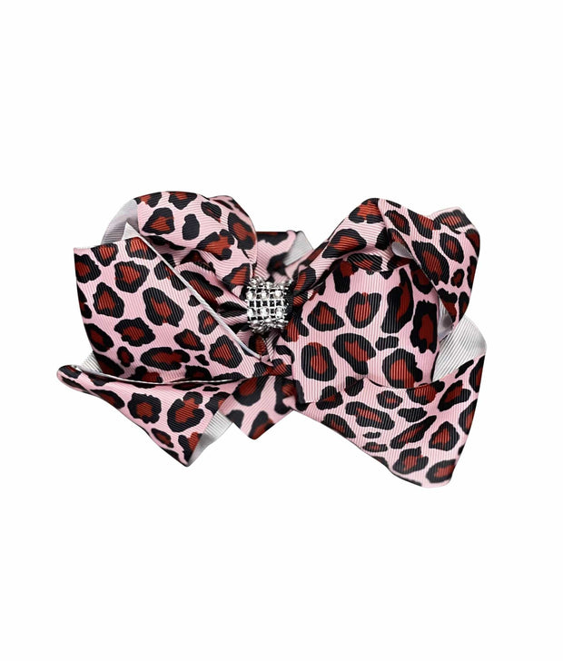 ILTEX Apparel Accessory Bow - Pink Cheetah Glitter