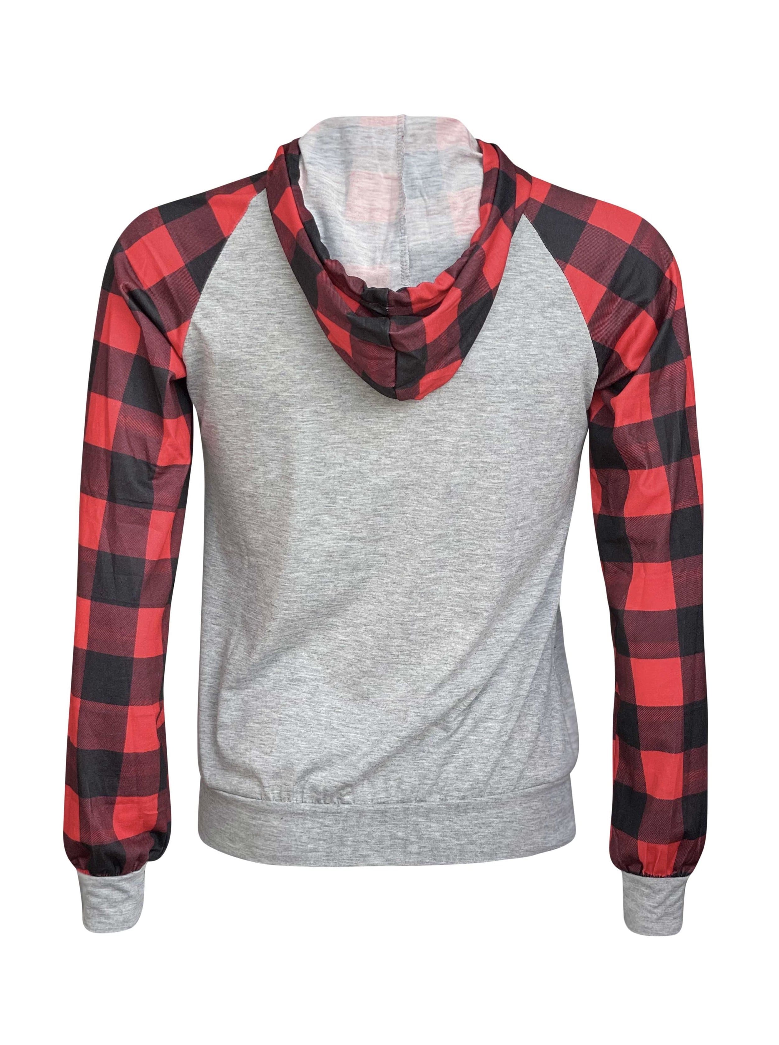 Buffalo plaid sleeve store raglan