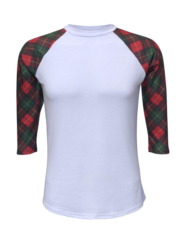 ILTEX Apparel Adult Clothing Buffalo Plaid White Red/Green Top Adult